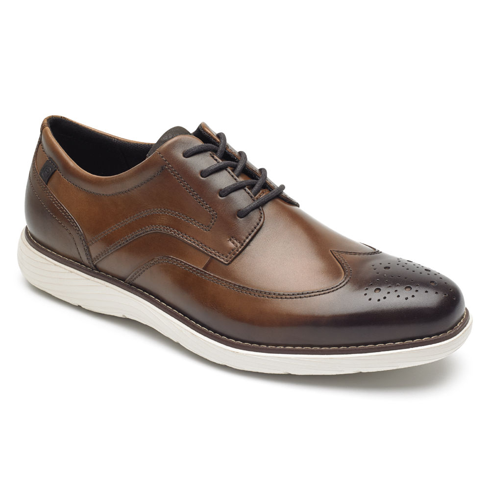 Rockport Oxfords For Mens Brown - Garett Wingtip - PU2906487